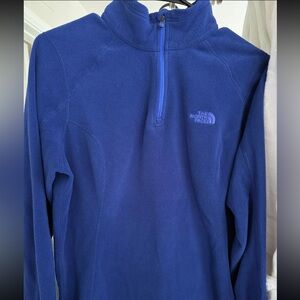 The North Face Women's Blue Quarter-Zip Sweatshirt